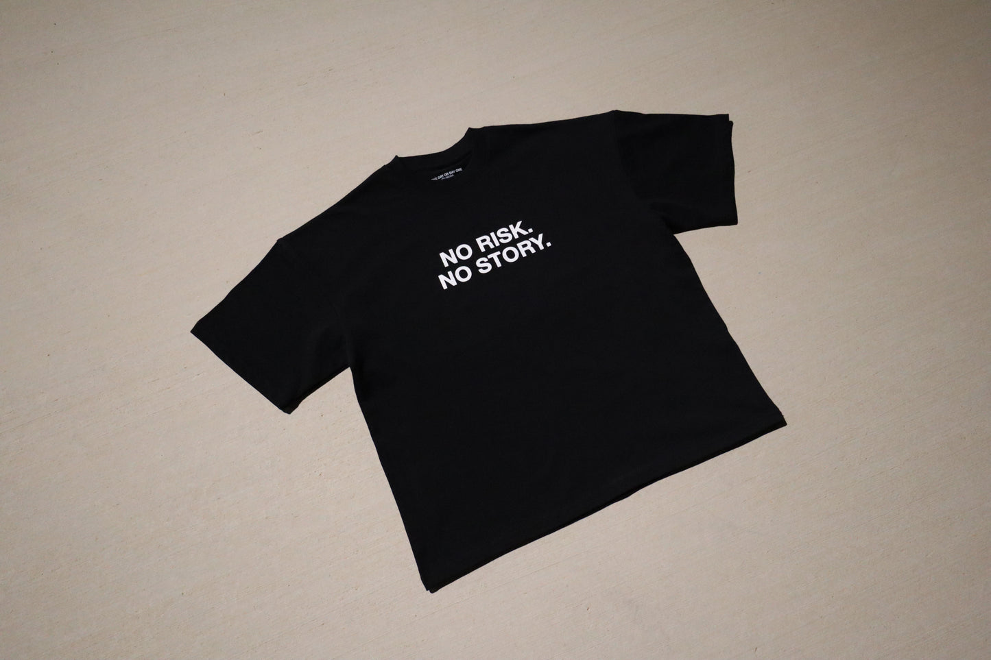 'No Risk No Story' Black Tee