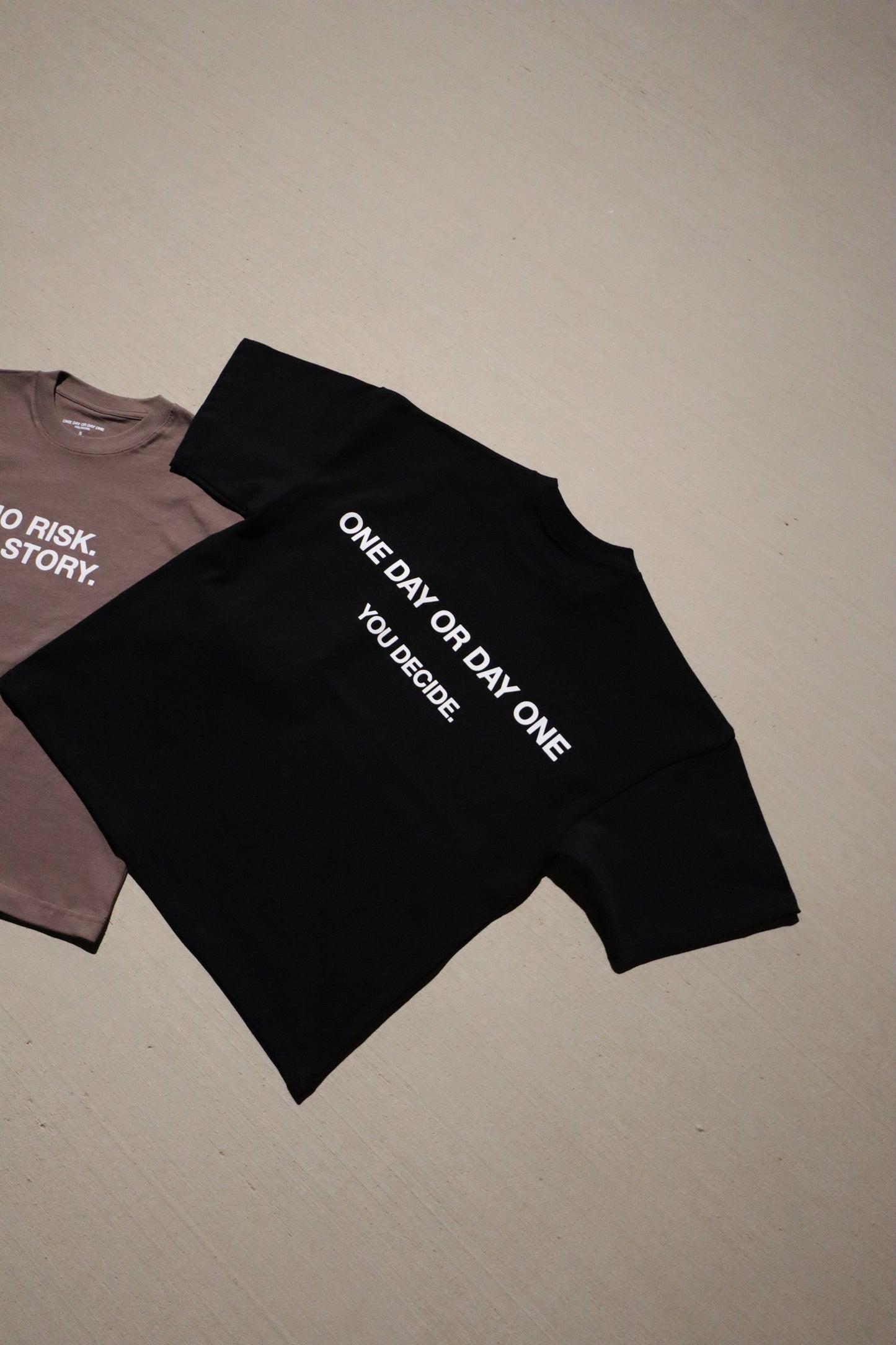 'No Risk No Story' Black Tee