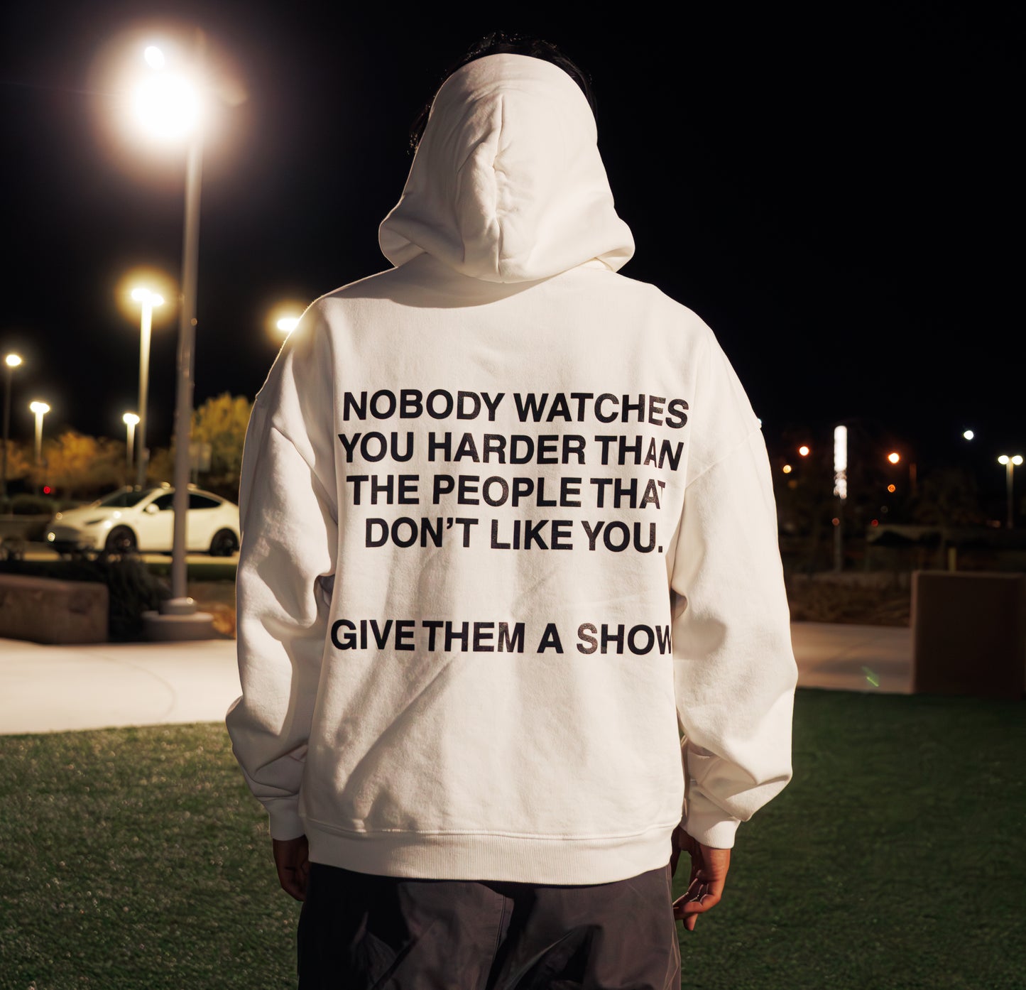 "Give Them A Show" Off-White Hoodie