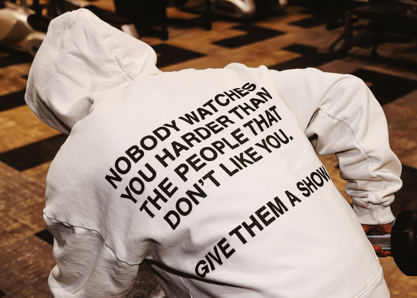 "Give Them A Show" Off-White Hoodie
