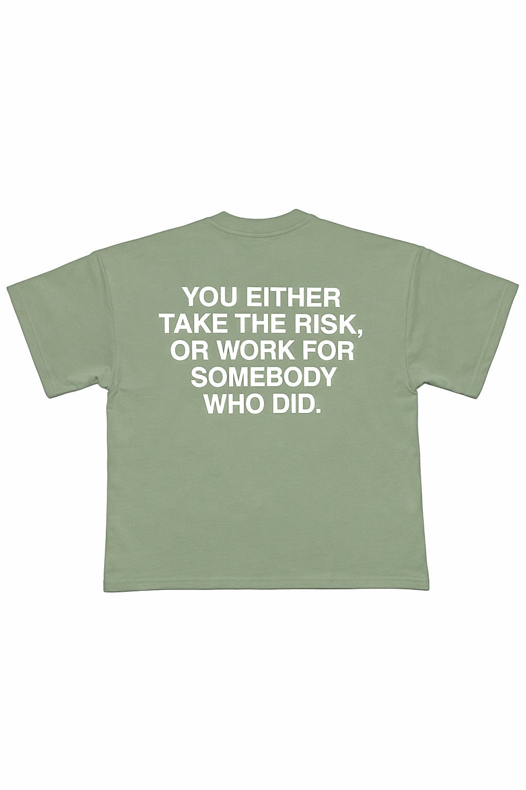 'Take The Risk' Tee - Matcha