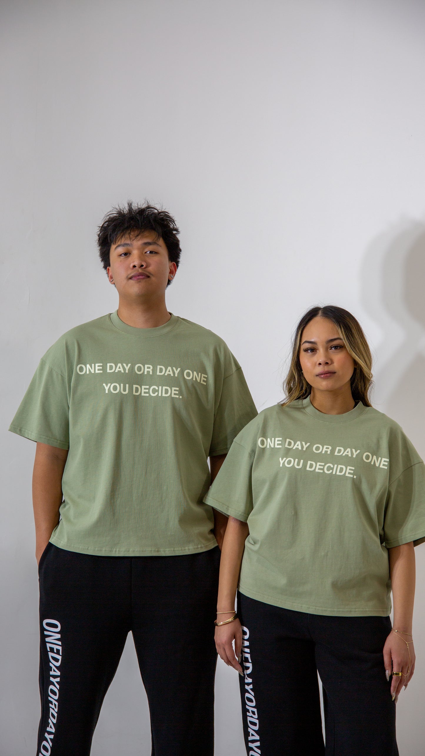'Take The Risk' Tee - Matcha