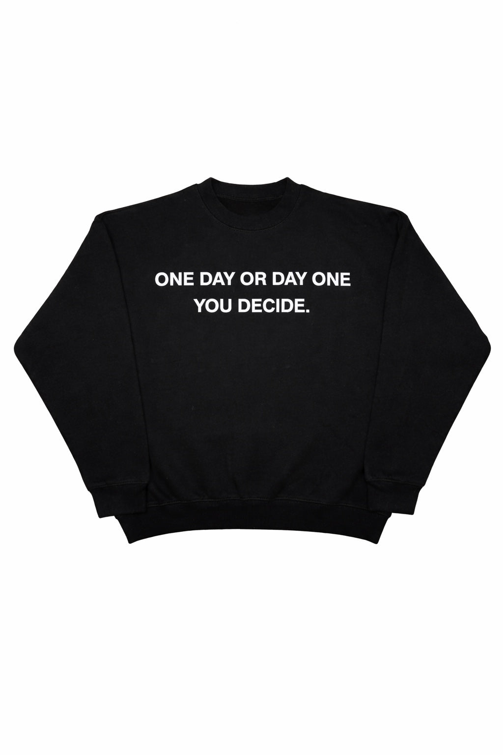 'Don't Call Me Lucky' Crewneck - Black