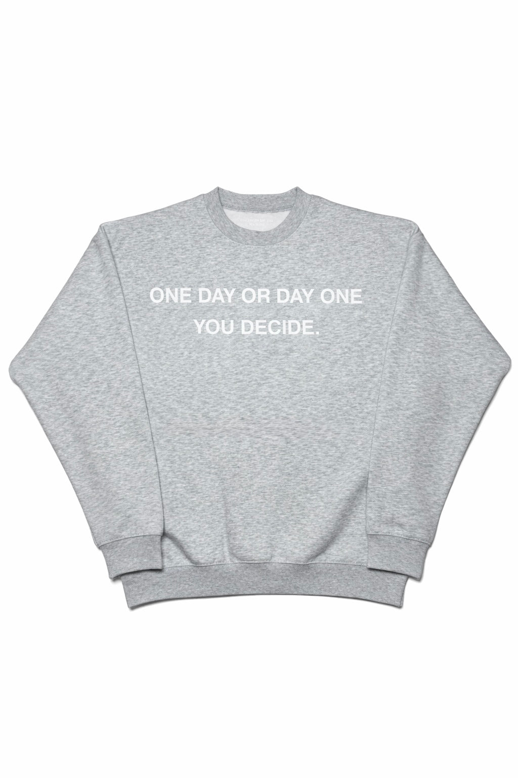'Goal Was To Eat' Crewneck - Heather Grey