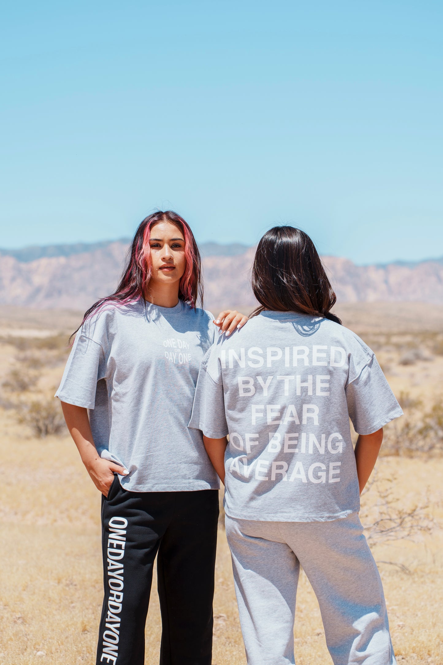 'Fear Of Being Average' Heather Grey Tee