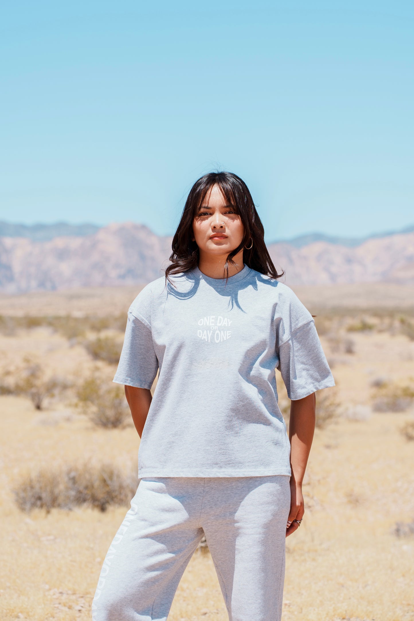 'Fear Of Being Average' Heather Grey Tee