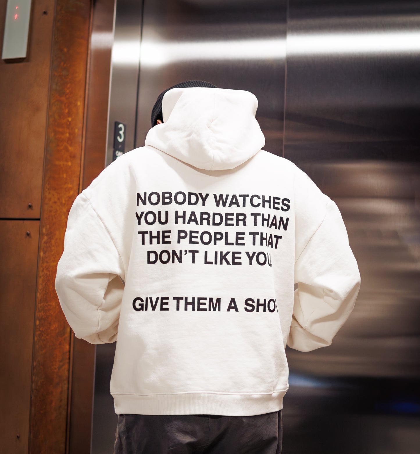 "Give Them A Show" Off-White Hoodie