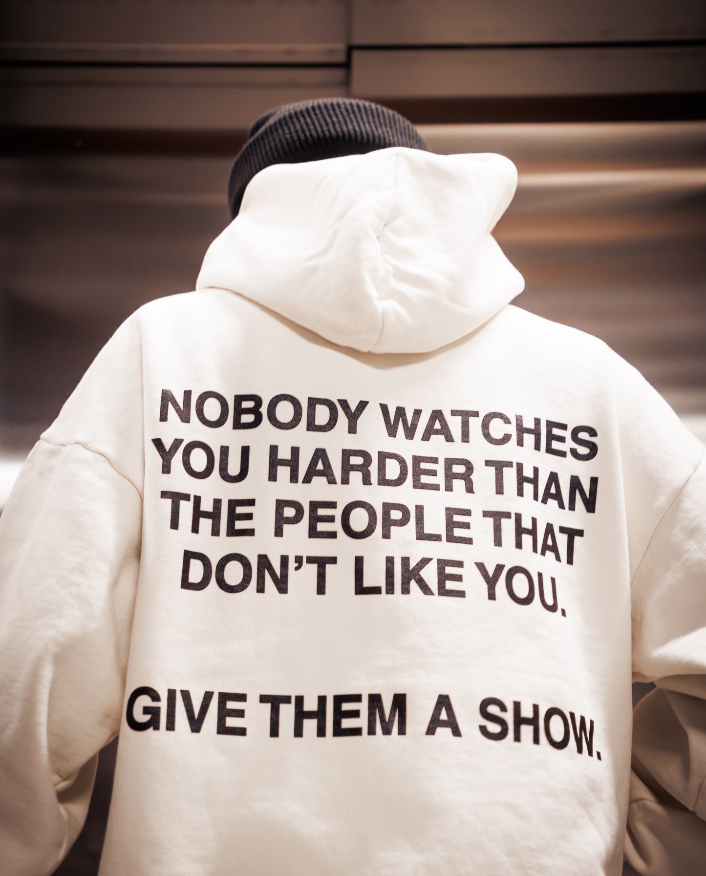 "Give Them A Show" Off-White Hoodie