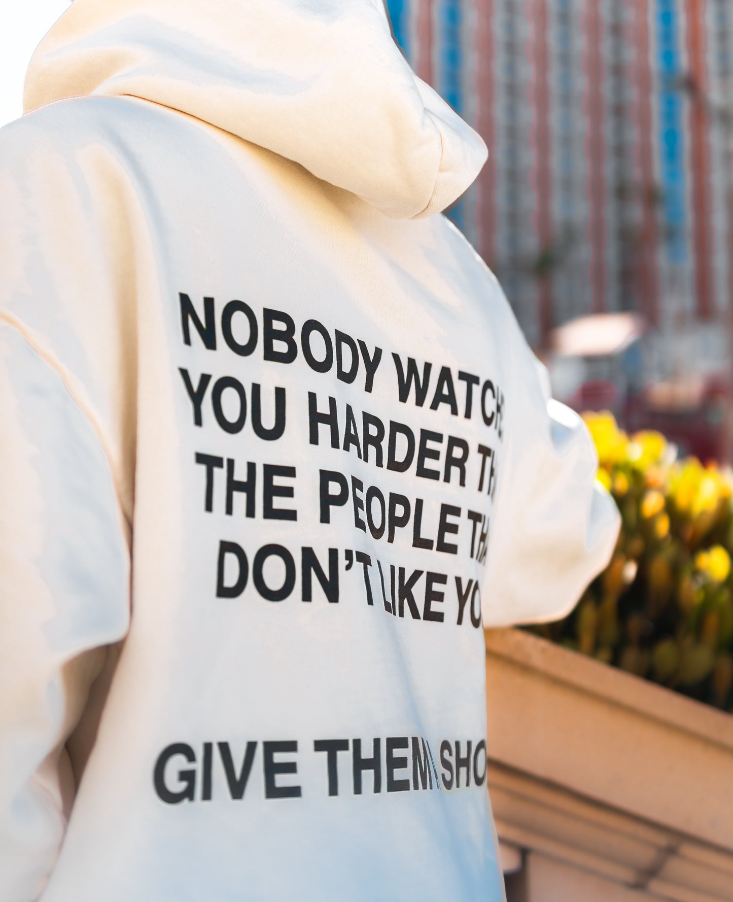 "Give Them A Show" Off-White Hoodie