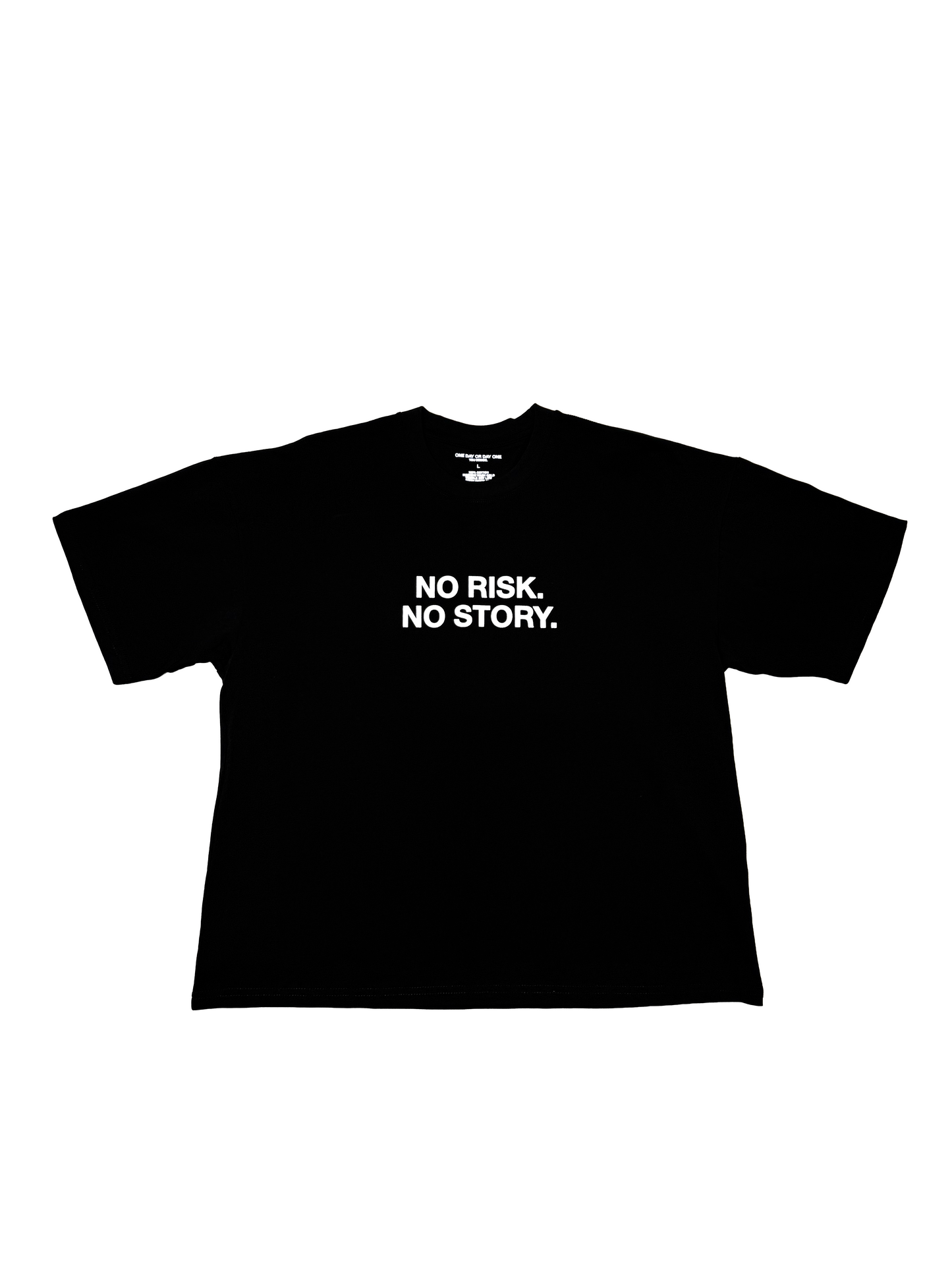 'No Risk No Story' Black Tee